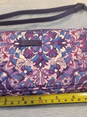 Vera Bradley Quilted Purple Floral Crossbody Bag